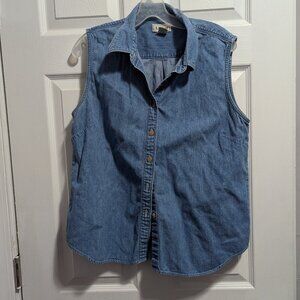 LL Bean Jean Vest